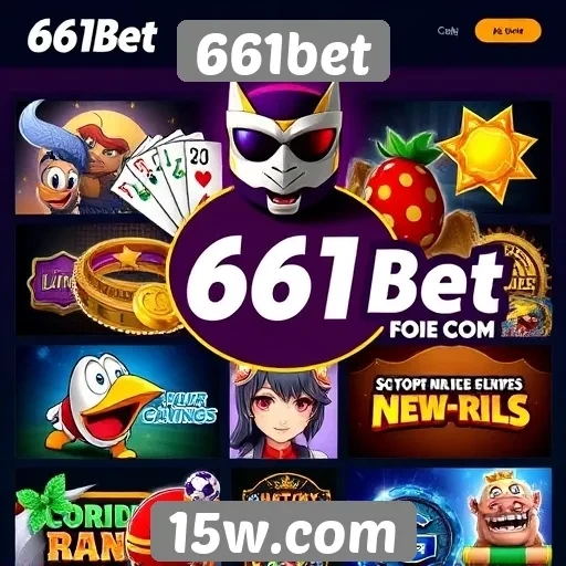 Variedade de jogos disponíveis na 661bet